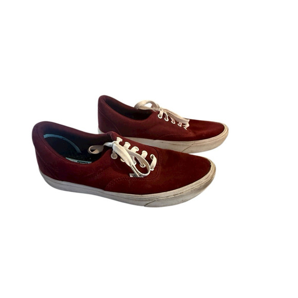 Vans Other - Vans ComfyCush Era Burgundy Red Canvas Low Top Sneakers Men’s 10.5 Women’s 12 EU